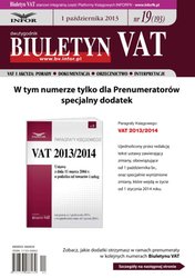: Biuletyn VAT - e-wydanie – 19/2013