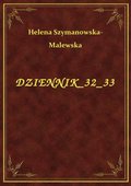Dziennik 32 33 - ebook
