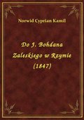 ebooki: Do J. Bohdana Zaleskiego w Rzymie (1847) - ebook