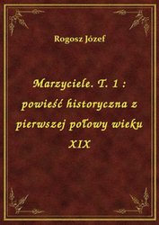 : Marzyciele. T. 1 : powieść historyczna z pierwszej połowy wieku XIX - ebook
