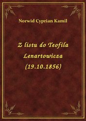 : Z listu do Teofila Lenartowicza (19.10.1856) - ebook